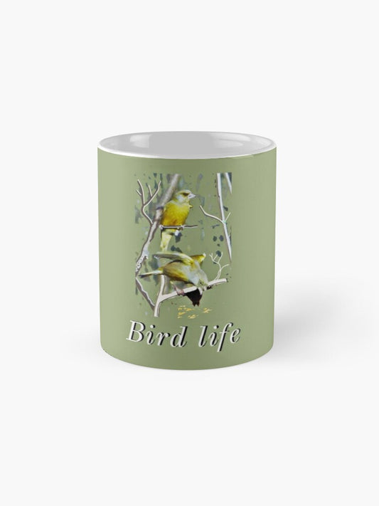 Der Kaffee-Becher für Vogelbeobachter The coffee mug for bird watchers