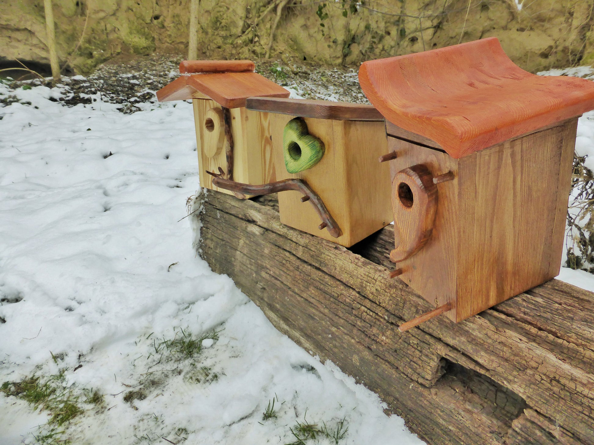 Vogelnistkasten Nistkasten 3 Modelle zur Wahl Handarbeit Altholz Upcycling - BalkanwoodDesign Handmade