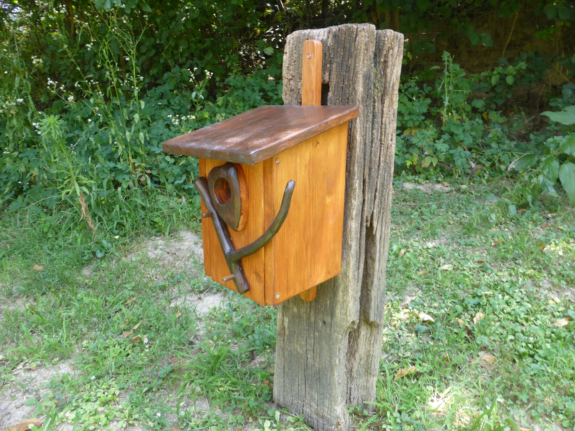 Vogelnistkasten Nistkasten für Stare und Kleiber Handarbeit Altholz Upcycling - BalkanwoodDesign Handmade