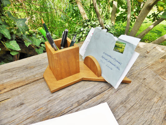 Schreibtisch-Organizer Stifthalter Stiftdose Büro-ordnung Handarbeit upcycling - BalkanwoodDesign Handmade