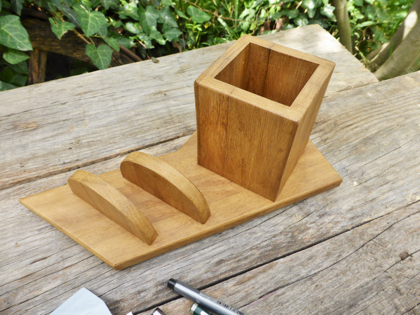 Schreibtisch-Organizer Stifthalter Stiftdose Büro-ordnung Handarbeit upcycling - BalkanwoodDesign Handmade