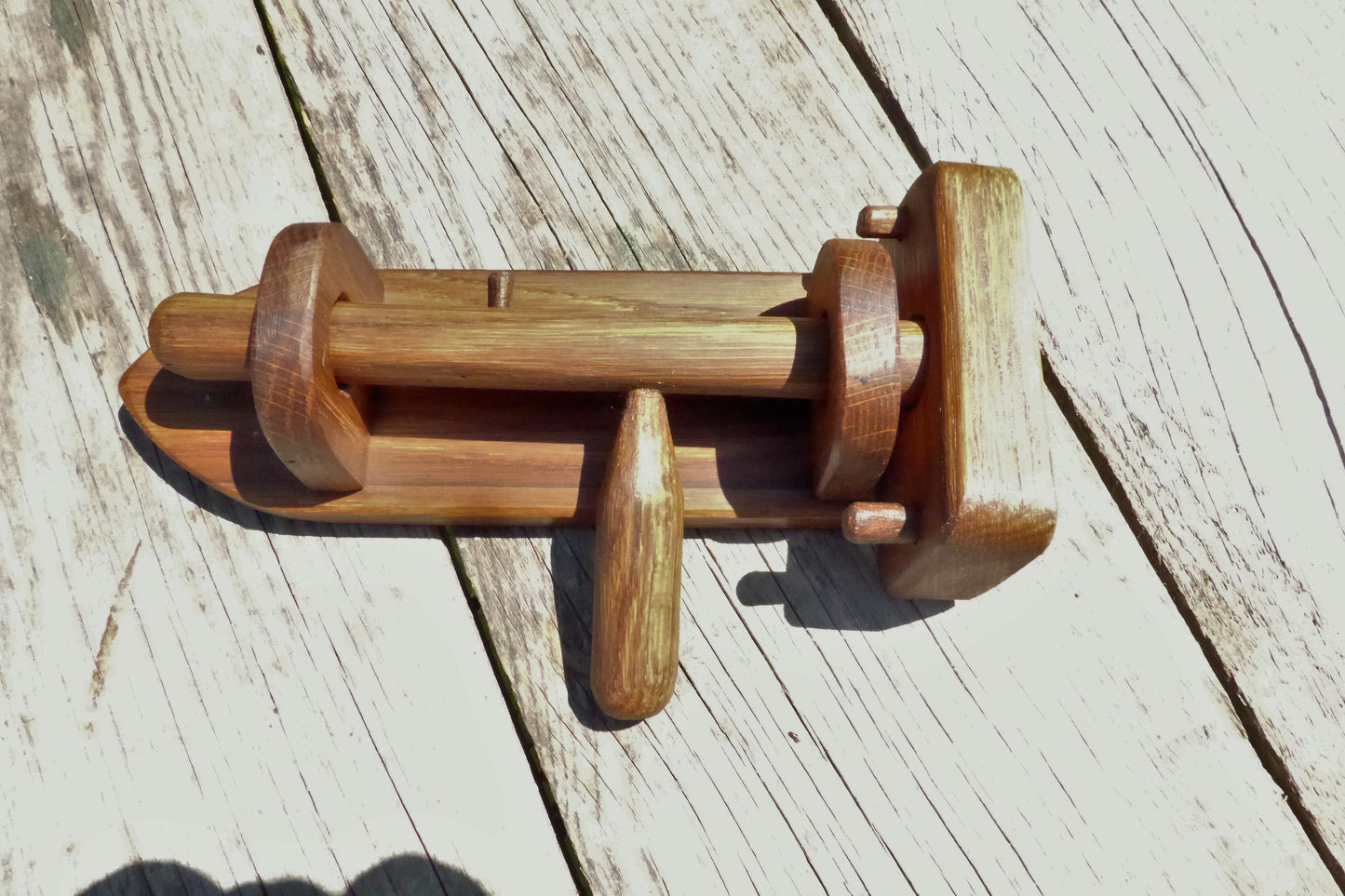 Türriegel aus altem Eichen-Holz Door latch made of old oak wood - BalkanwoodDesign Handmade