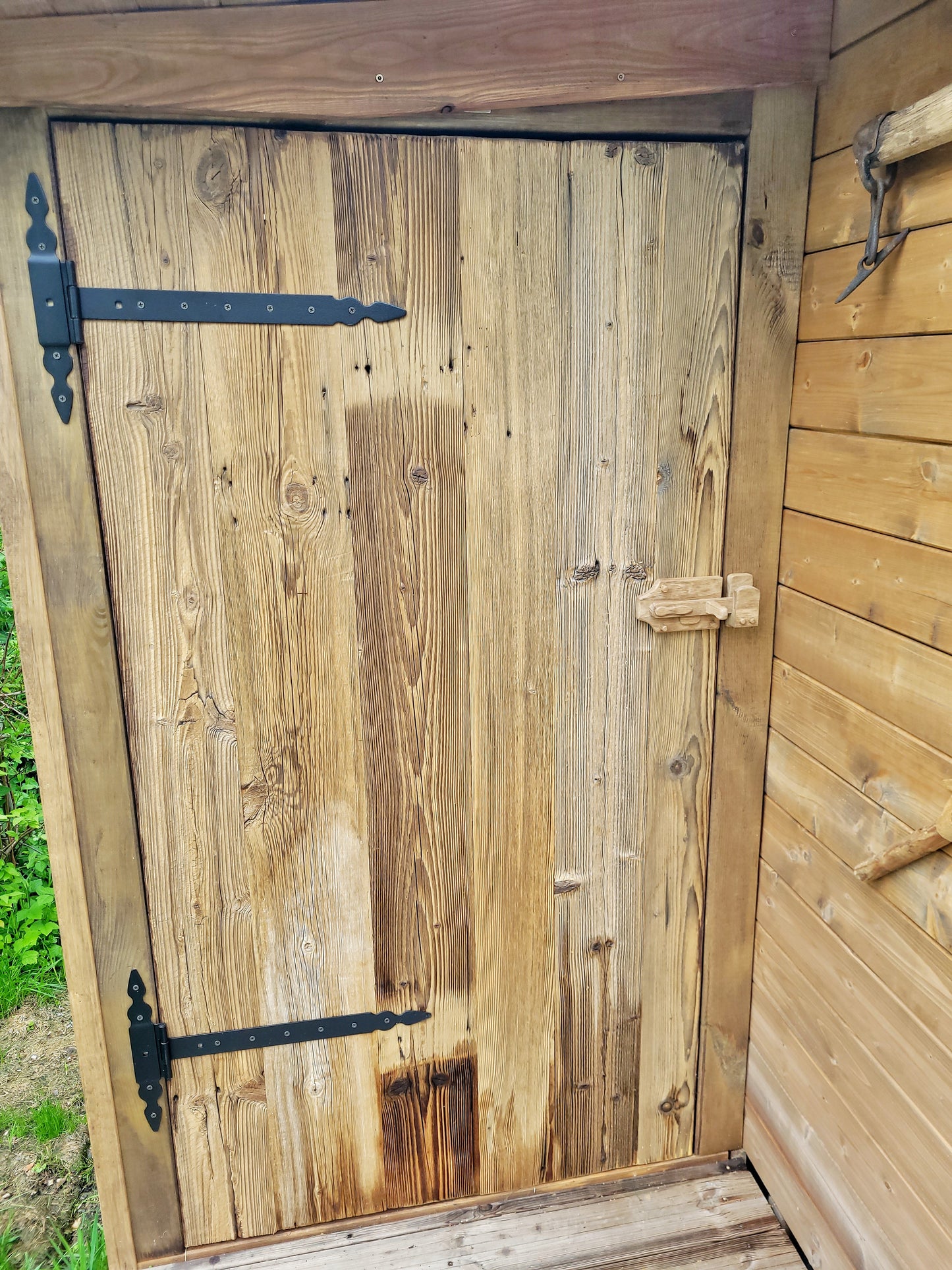 Türriegel zum klappen aus altem Eichen-Holz - BalkanwoodDesign Handmade