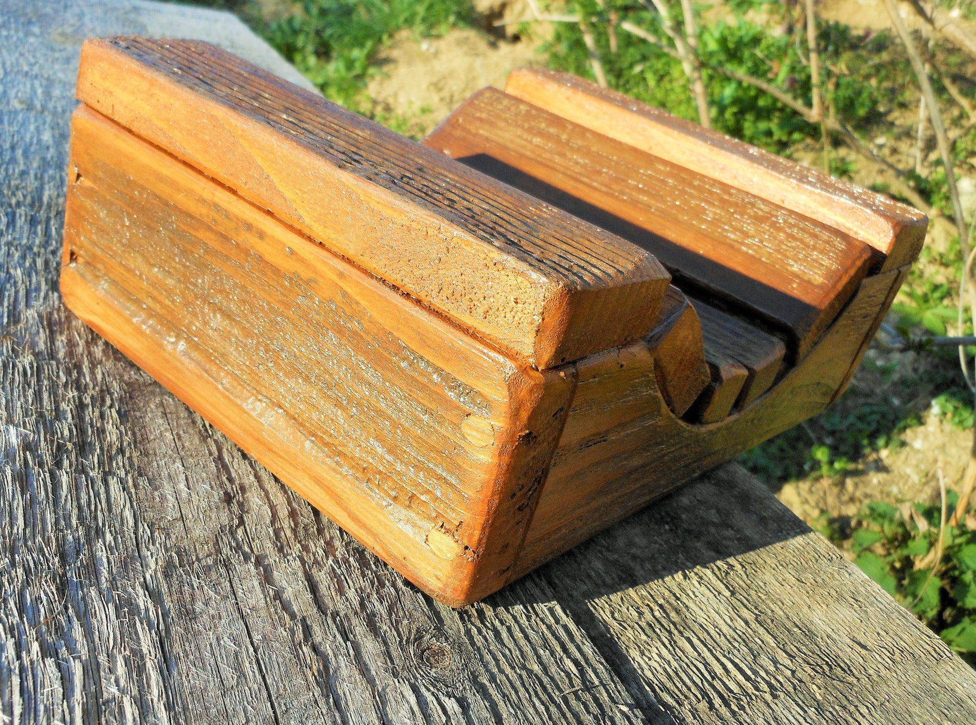 Toilettenpapierabroller Holz shabby passend zum Vintage-Stil upcycling Handarbeit - BalkanwoodDesign Handmade