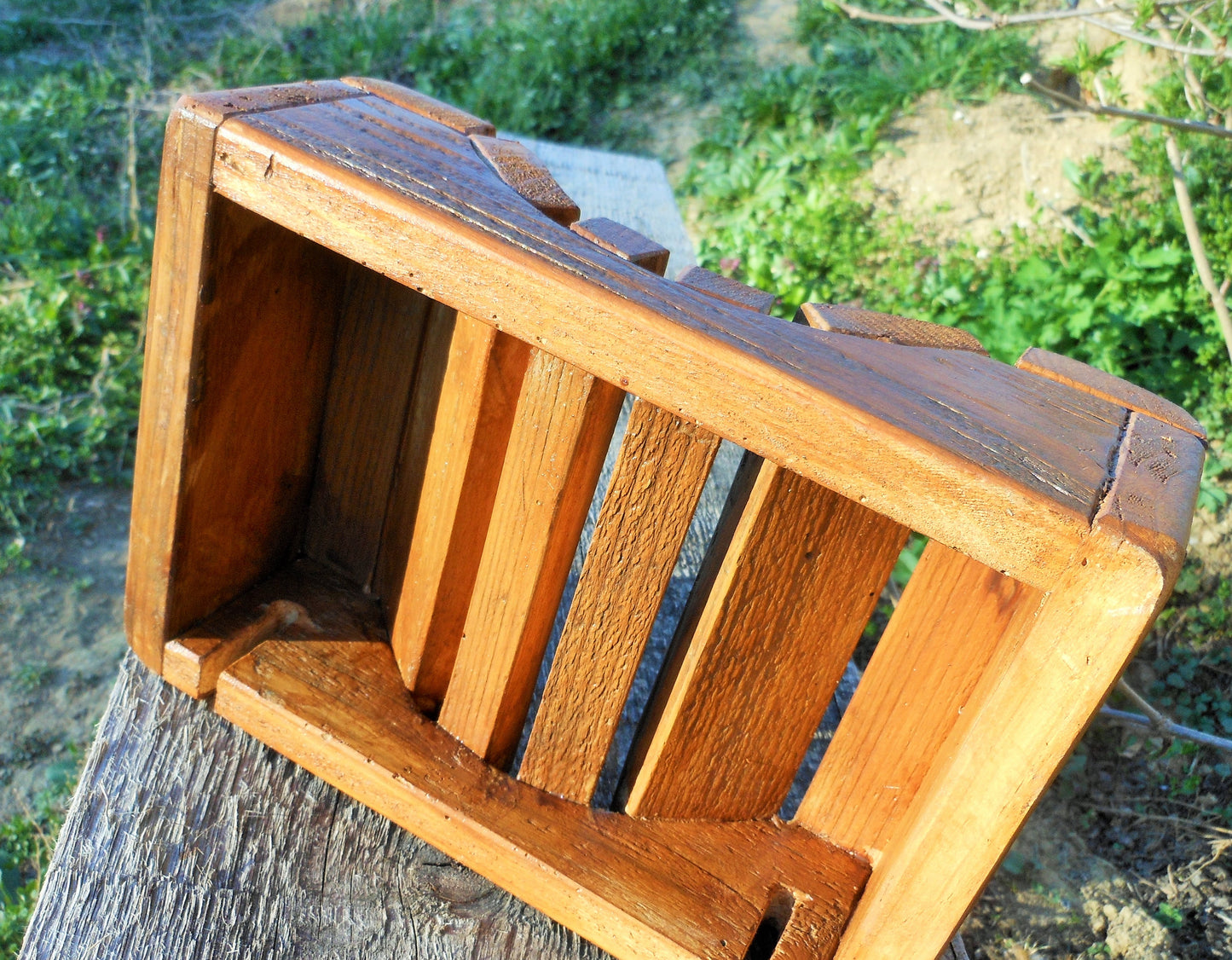 Toilettenpapierabroller Holz shabby passend zum Vintage-Stil upcycling Handarbeit - BalkanwoodDesign Handmade