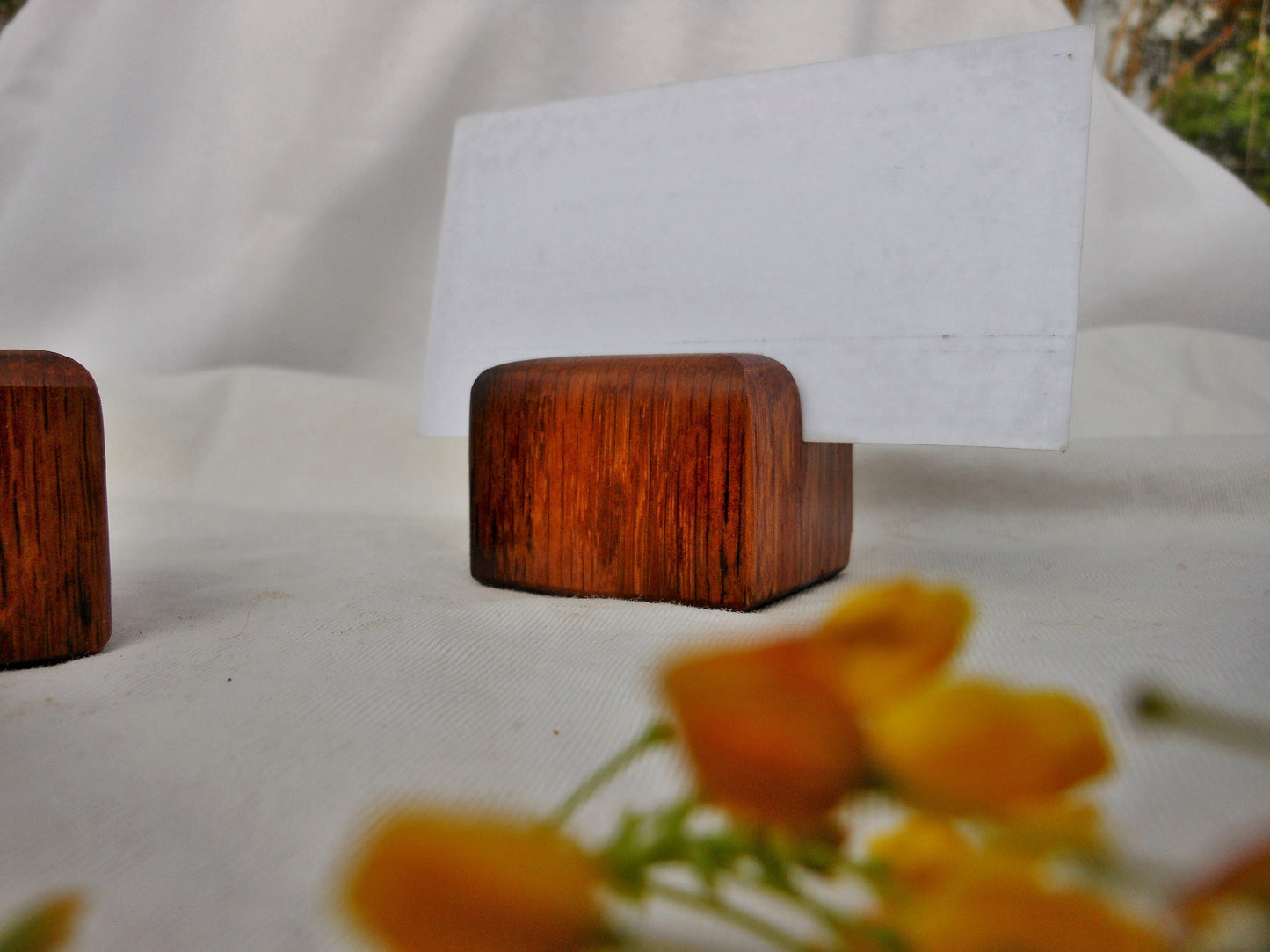 Tischkartenhalter Platzkartenhalter Kartenhalter aus uralter Eiche Hochzeit Feier - BalkanwoodDesign Handmade