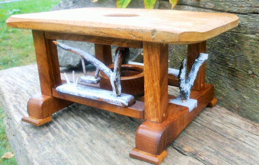 Stövchen upcycling  Tee Wärmeplatte   Wärmeplatte für Speisen Teelicht Kaffeewärmer - BalkanwoodDesign Handmade