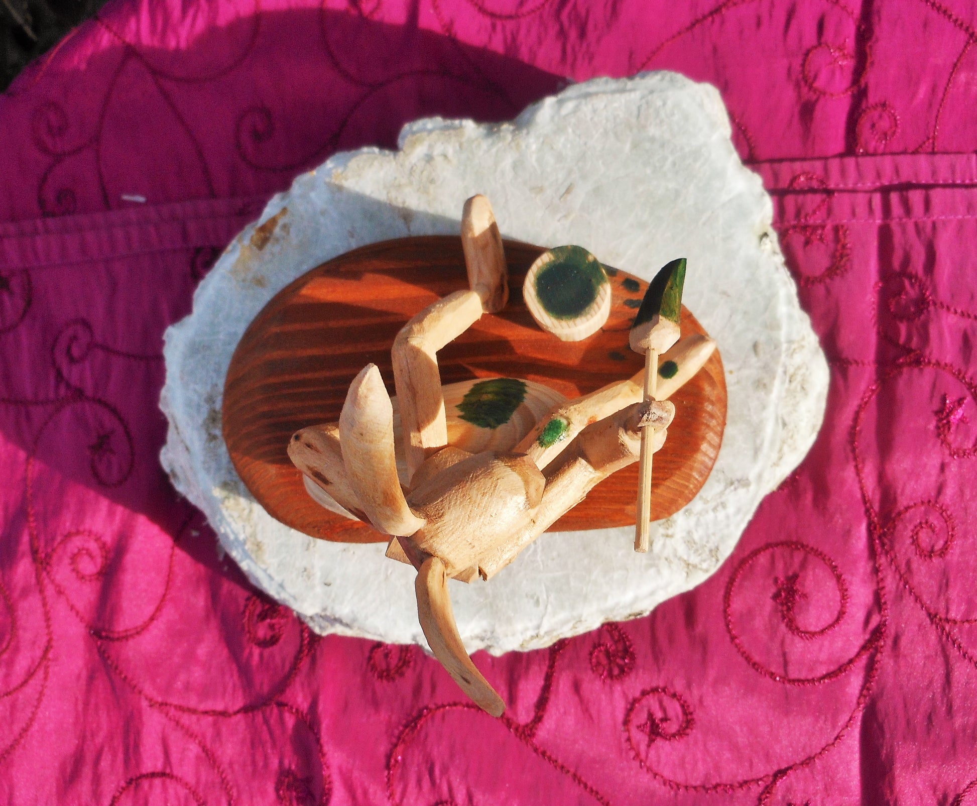 Ostern Osterhase malender Hase  Osterei Osterdeko Festagsdeko Easterbunny - BalkanwoodDesign Handmade