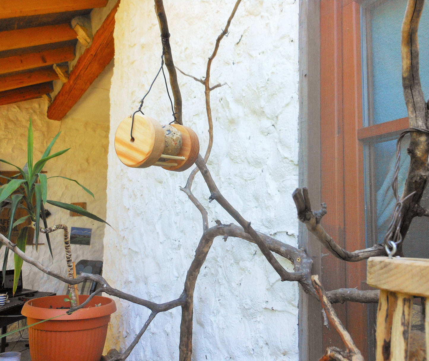 Meisenknödelhalter für Knödel ohne Netz zum aufhängen - BalkanwoodDesign Handmade