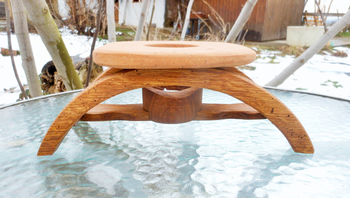 Stövchen Upcycling Tee Wärmeplatte Wärmeplatte für Speisen - BalkanwoodDesign Handmade