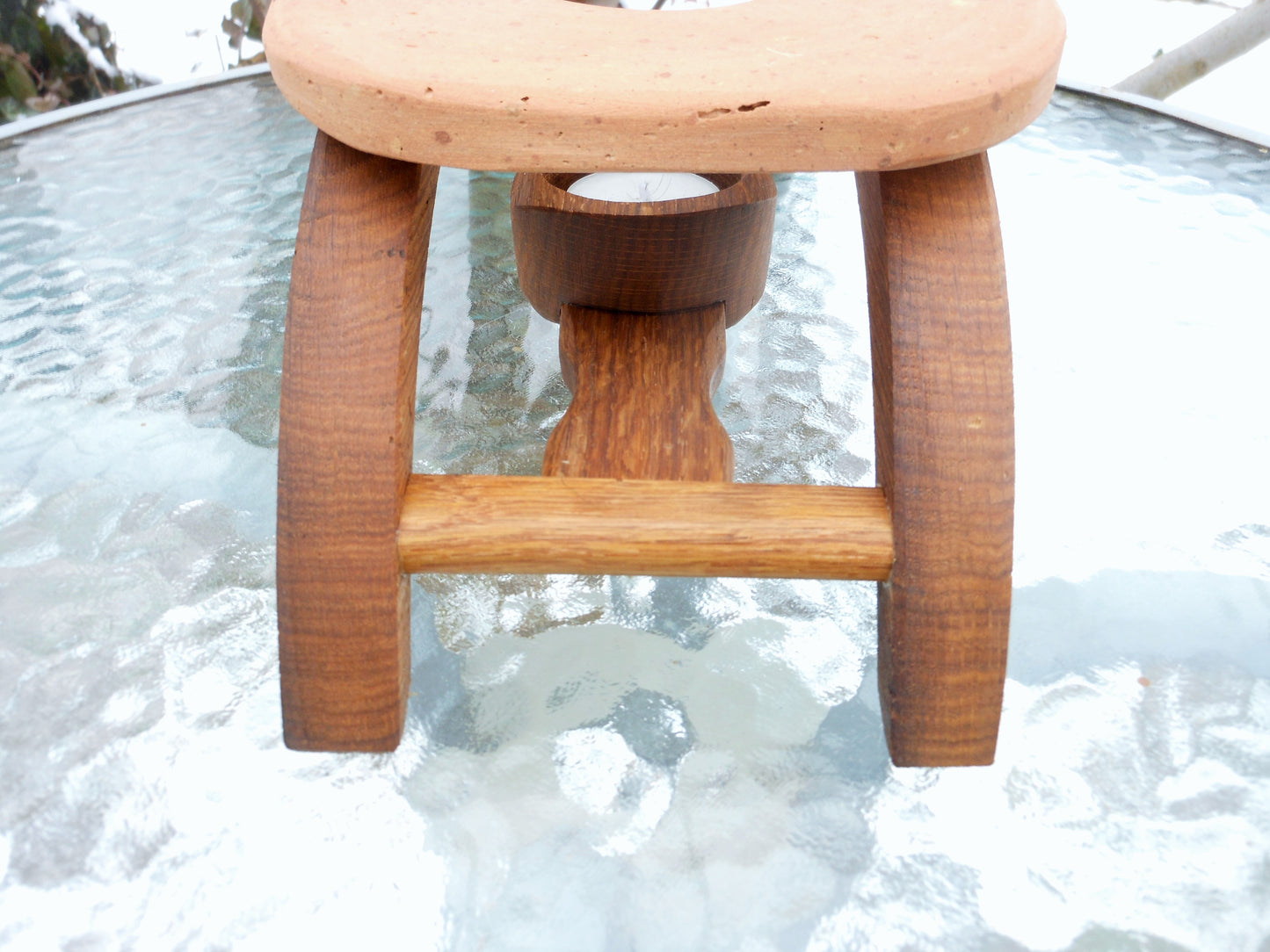 Stövchen Upcycling Tee Wärmeplatte Wärmeplatte für Speisen - BalkanwoodDesign Handmade