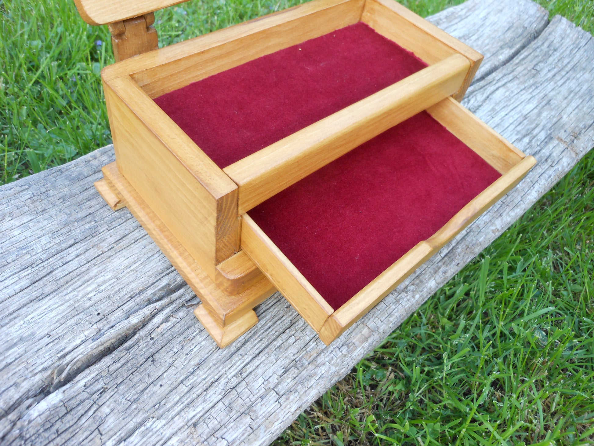 Schmuckschatulle Schmuckbox Schmuckkasten upcycling Handarbeit Ring Kettten  jewelry box - BalkanwoodDesign Handmade