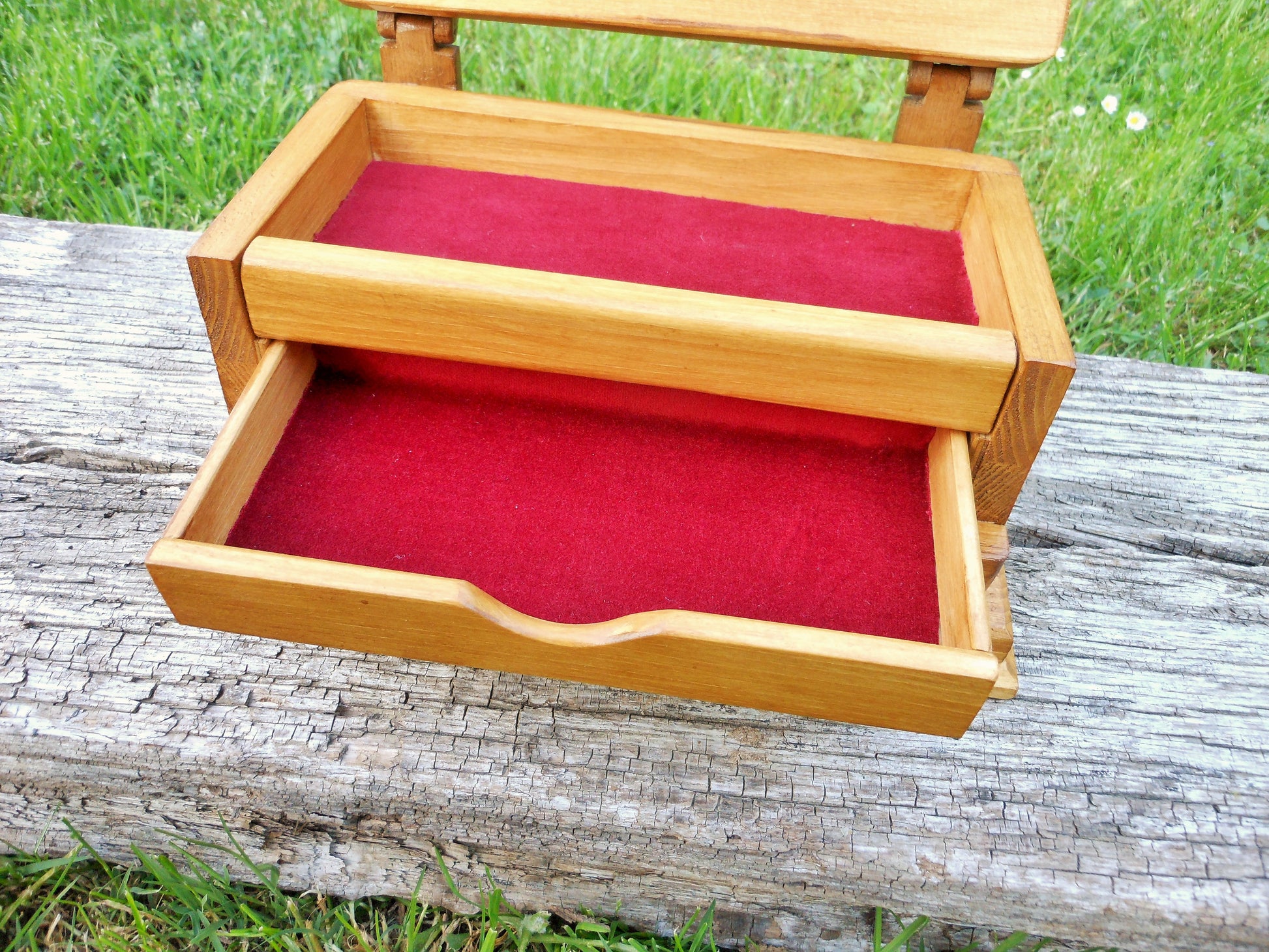 Schmuckschatulle Schmuckbox Schmuckkasten upcycling Handarbeit Ring Kettten  jewelry box - BalkanwoodDesign Handmade