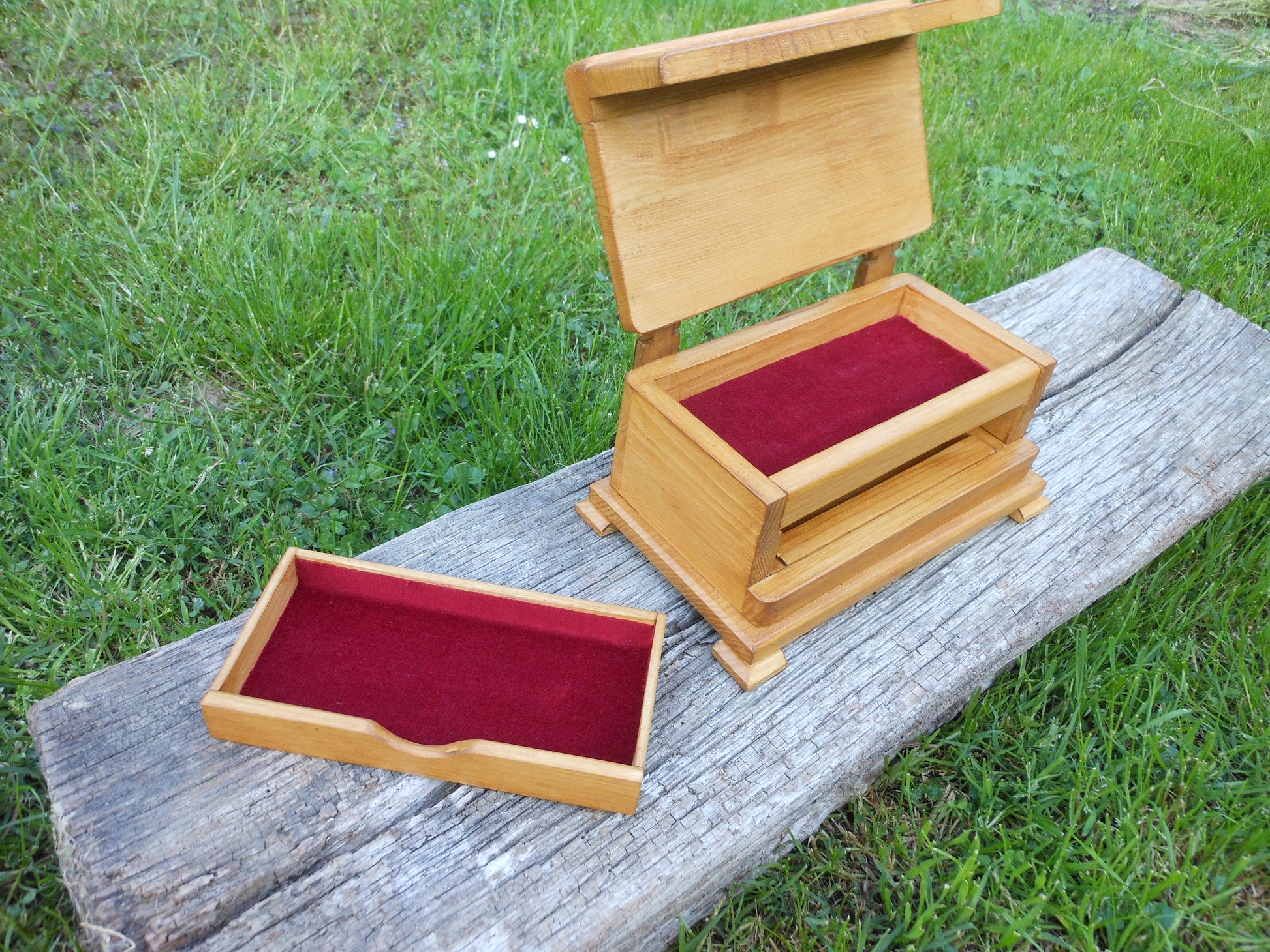 Schmuckschatulle Schmuckbox Schmuckkasten upcycling Handarbeit Ring Kettten  jewelry box - BalkanwoodDesign Handmade