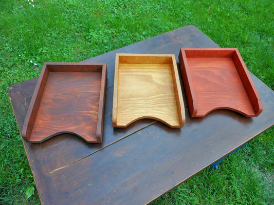 Schreibtischablagen Briefablage Briefkorb aus Betonschalplatten (upcycling) Handarbeit - BalkanwoodDesign Handmade