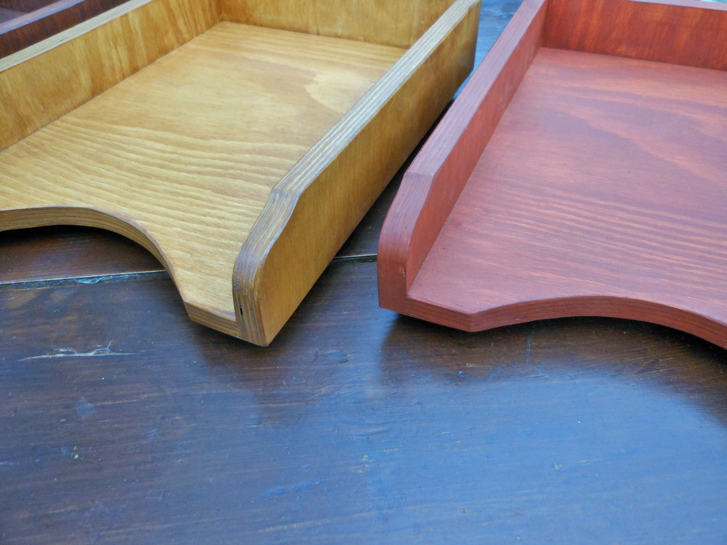 Schreibtischablagen Briefablage Briefkorb aus Betonschalplatten (upcycling) Handarbeit - BalkanwoodDesign Handmade