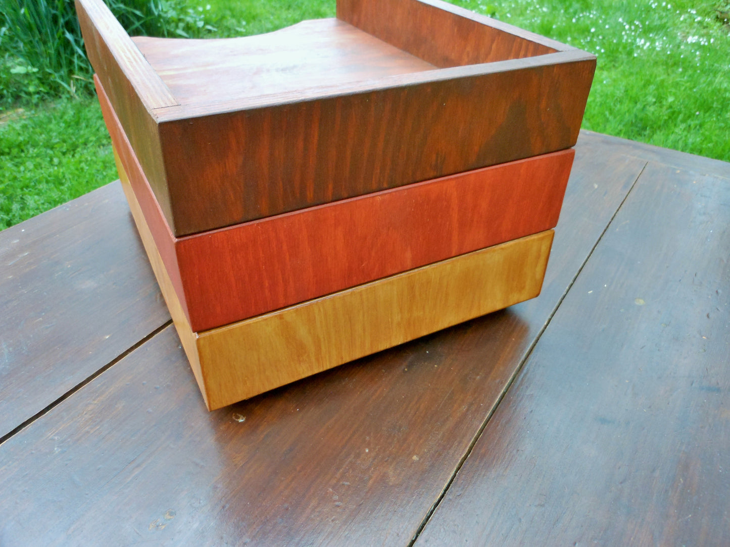 Schreibtischablagen Briefablage Briefkorb aus Betonschalplatten (upcycling) Handarbeit - BalkanwoodDesign Handmade