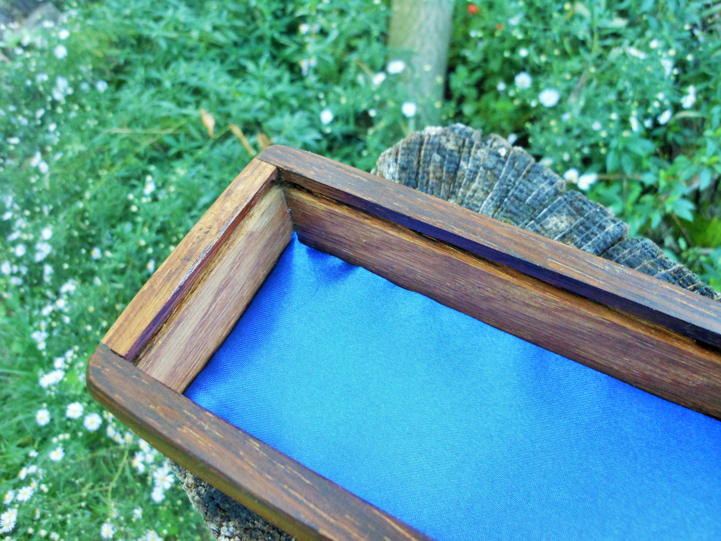 Stiftbox Schreibtischbox Pencel box altes Eichenholz und Akazienholz Handarbeit - BalkanwoodDesign Handmade