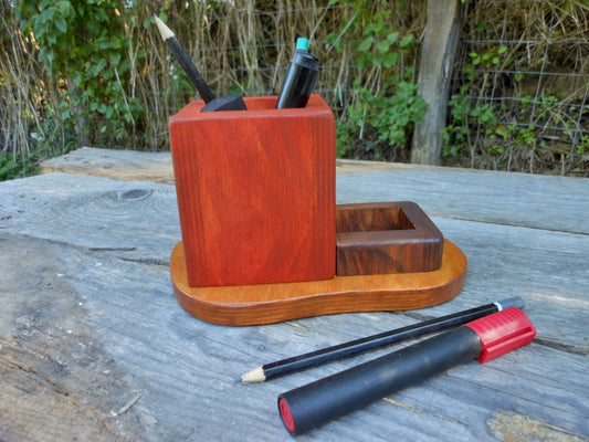 Stifthalter Upcycling-Sperrholz mini Organizer Schreibtisch Bleistifte Büro - BalkanwoodDesign Handmade