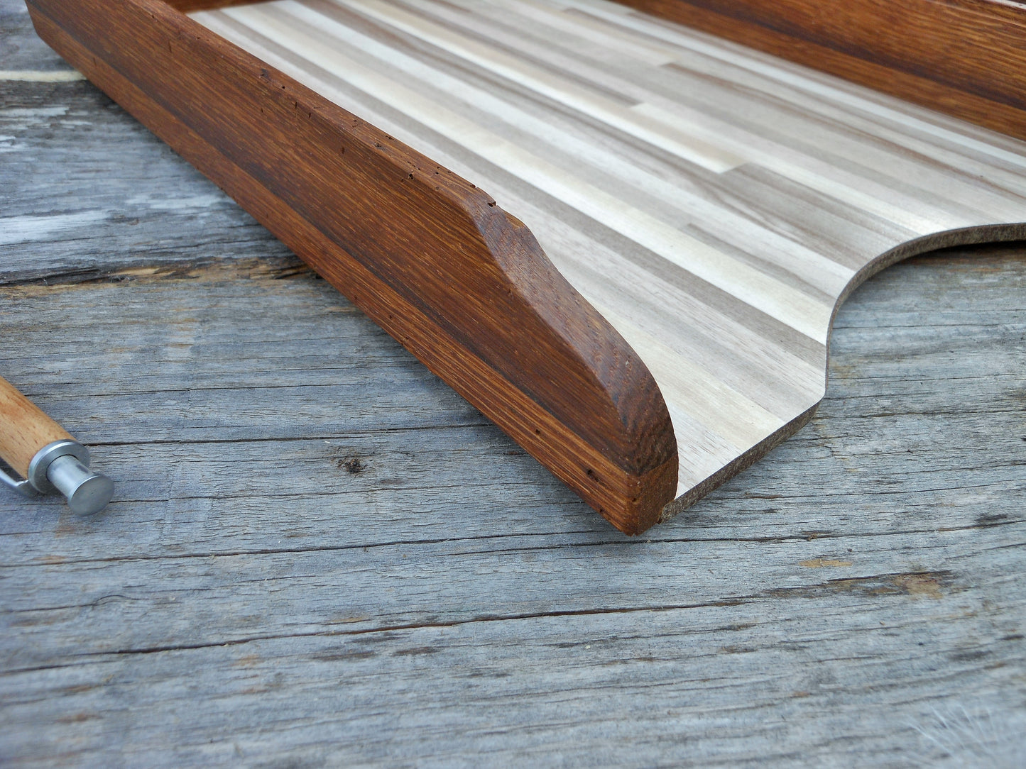 Schreibtischablagen Briefablage Briefbox für A4-Format Upcycling und uraltes Eichenholz Handarbeit - BalkanwoodDesign Handmade