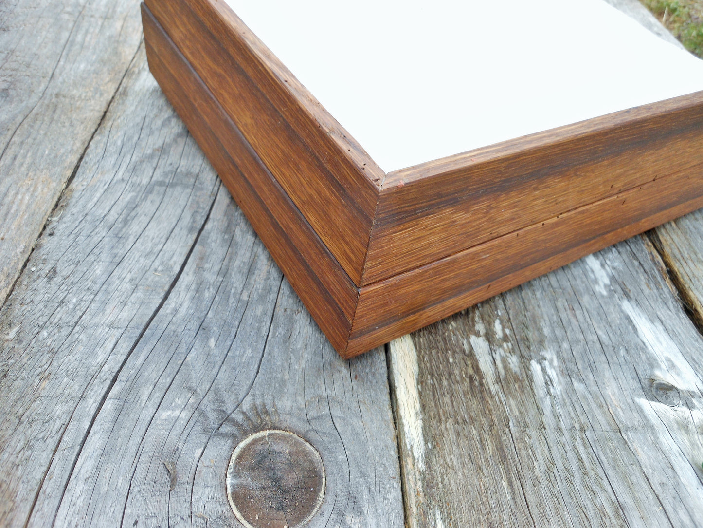 Schreibtischablagen Briefablage Briefbox für A4-Format Upcycling und uraltes Eichenholz Handarbeit - BalkanwoodDesign Handmade