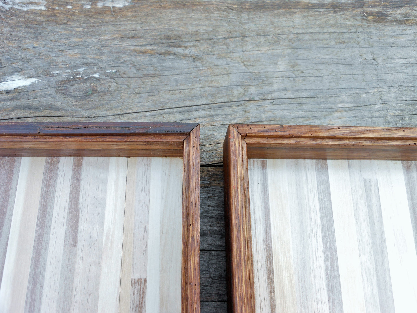 Schreibtischablagen Briefablage Briefbox für A4-Format Upcycling und uraltes Eichenholz Handarbeit - BalkanwoodDesign Handmade