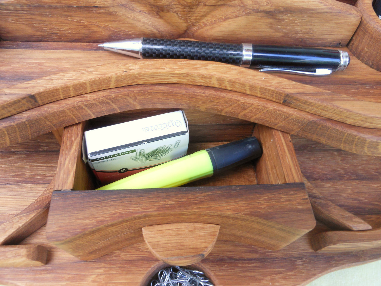 Schreibtisch-Organizer Vintage-Look aus uraltem Holz Organizer für´s anspruchsvolle Büro - BalkanwoodDesign Handmade