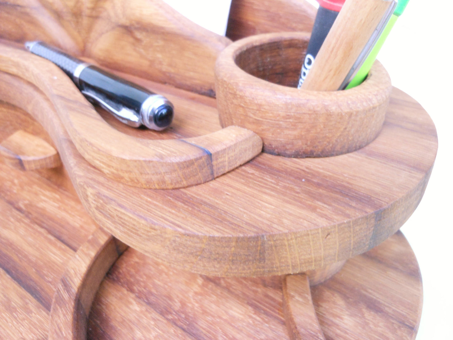 Schreibtisch-Organizer Vintage-Look aus uraltem Holz Organizer für´s anspruchsvolle Büro - BalkanwoodDesign Handmade