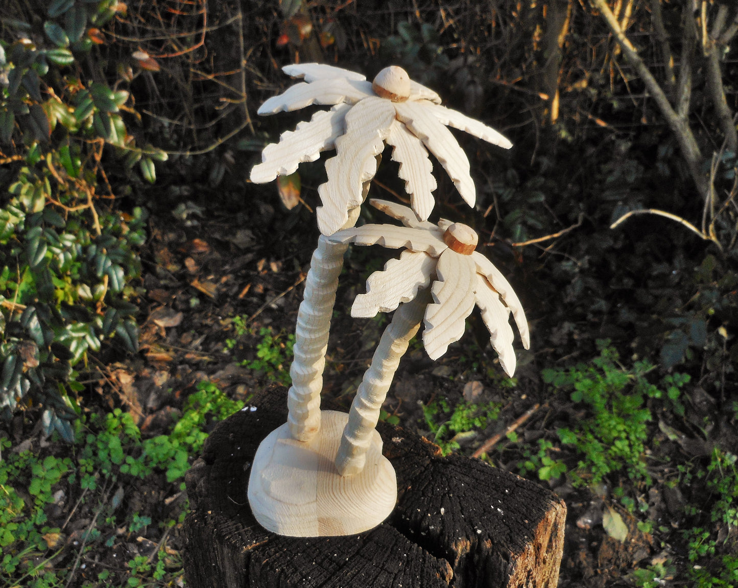 Palme aus Holz Handarbeit upcycling Deko Wooden palm tree handmade upcycling - BalkanwoodDesign Handmade