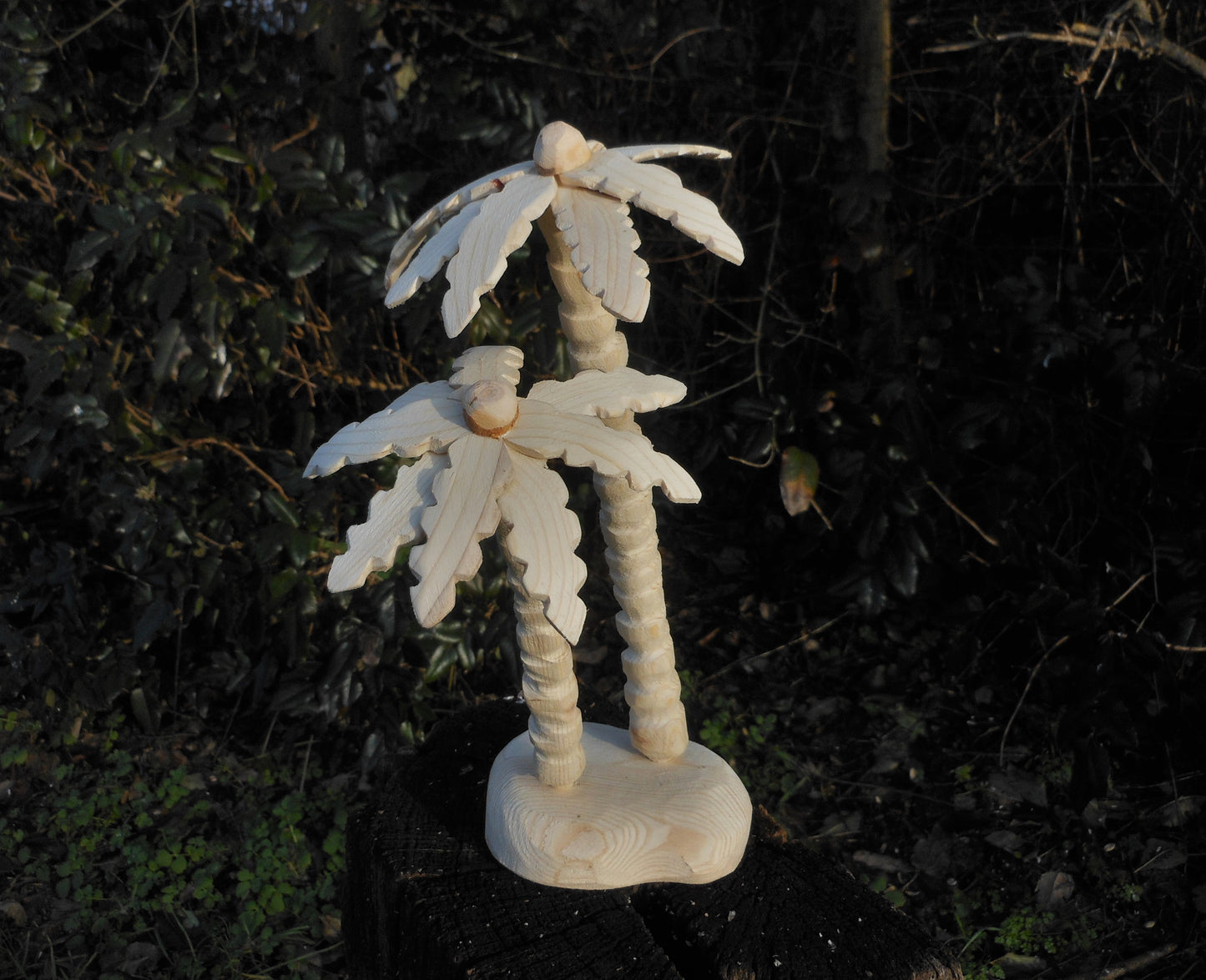 Palme aus Holz Handarbeit upcycling Deko Wooden palm tree handmade upcycling - BalkanwoodDesign Handmade