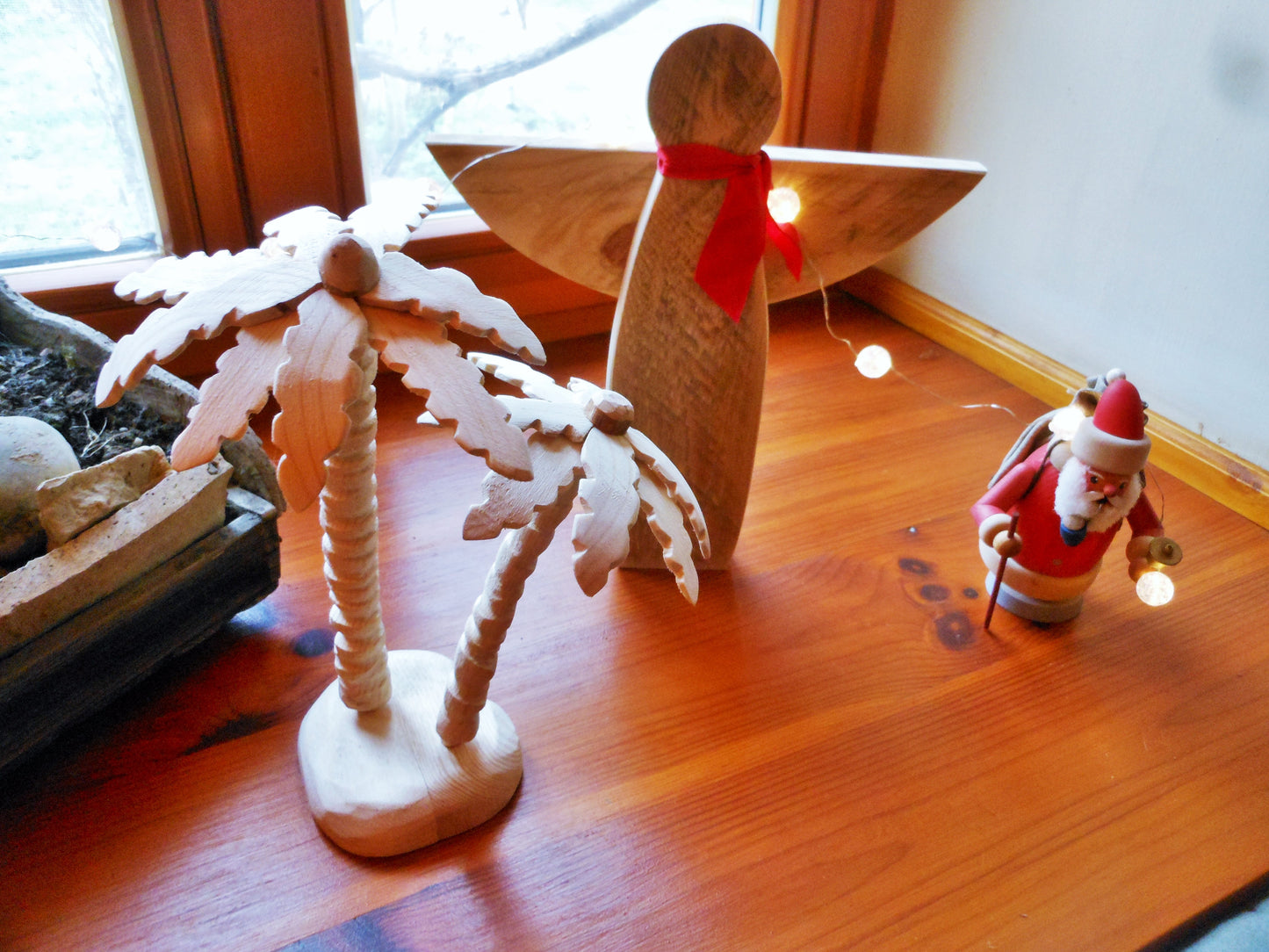 Palme aus Holz Handarbeit upcycling Deko Wooden palm tree handmade upcycling - BalkanwoodDesign Handmade