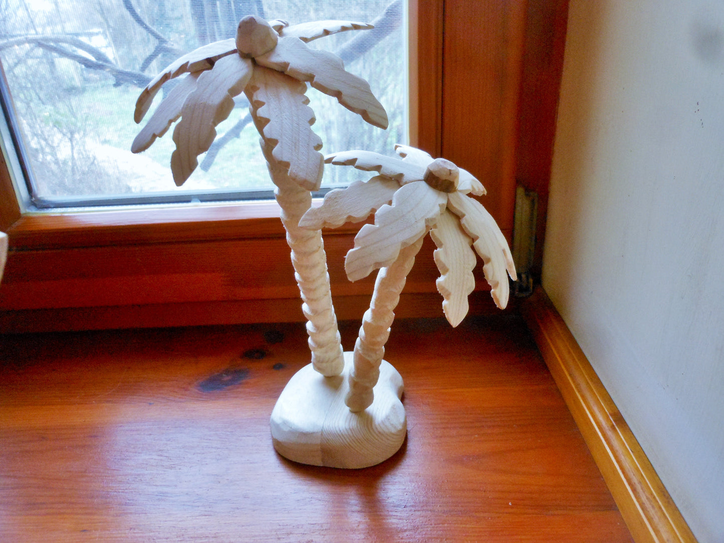 Palme aus Holz Handarbeit upcycling Deko Wooden palm tree handmade upcycling - BalkanwoodDesign Handmade