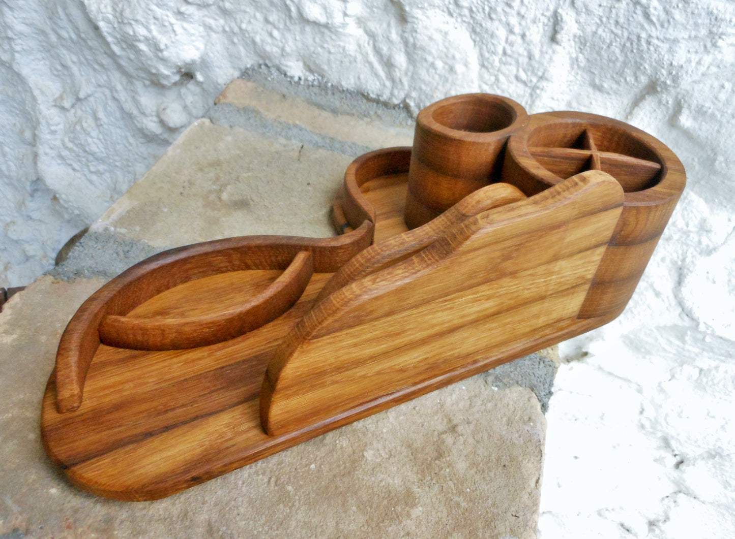 Schreibtisch-Organizer upcycling uraltem Holz Organizer für das anspruchsvolle Büro - BalkanwoodDesign Handmade