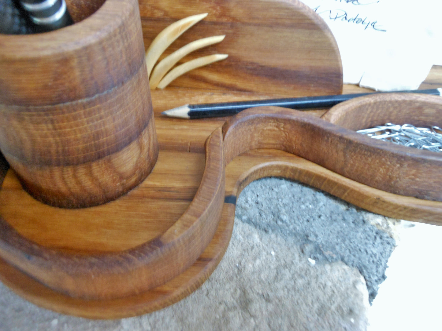 Schreibtisch-Organizer upcycling uraltem Holz Organizer für das anspruchsvolle Büro - BalkanwoodDesign Handmade