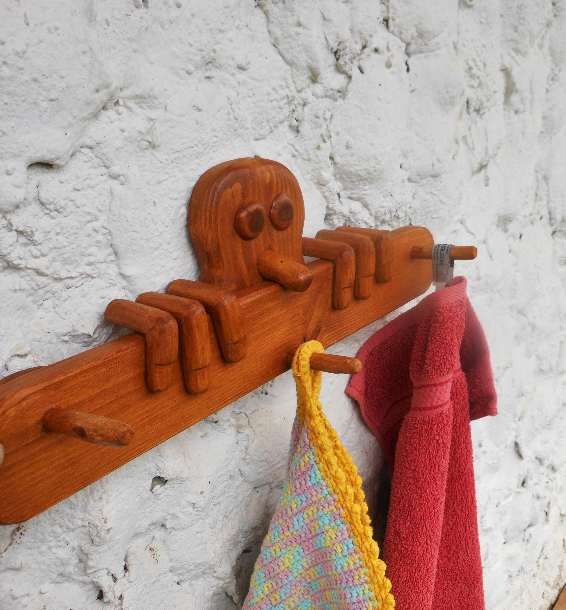 Gaderobe  Handtuchhalter Aufhänger für Kinder Kleiderhaken - BalkanwoodDesign Handmade