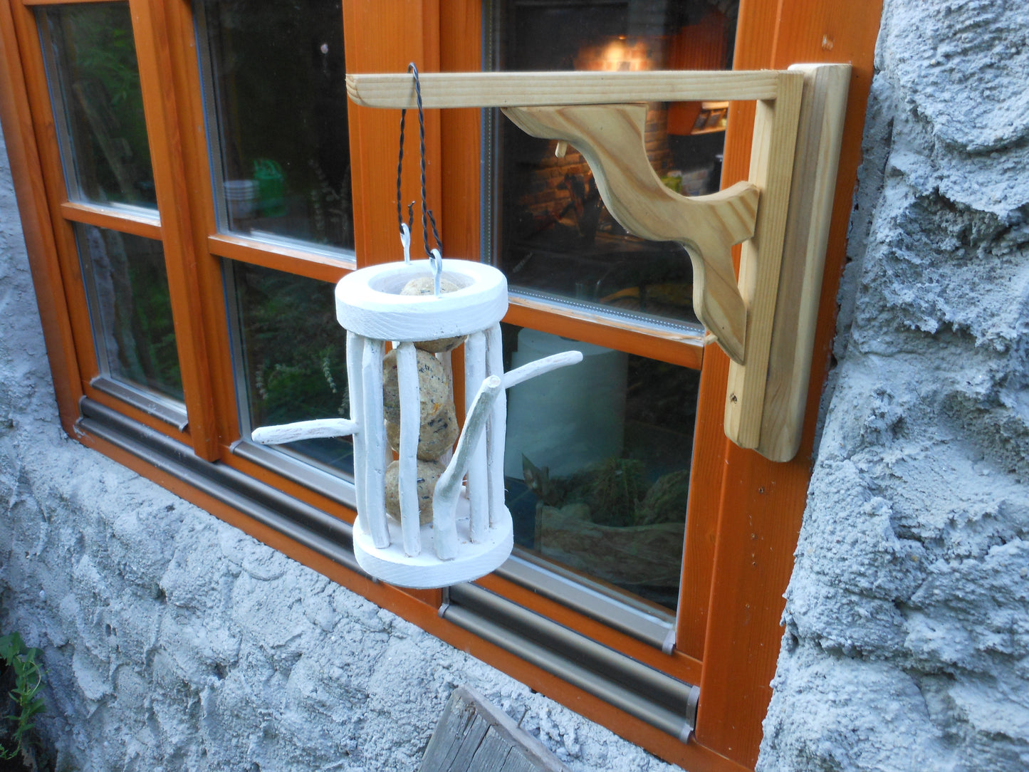 Meisenknödelhalter für Knödel ohne Netz Vogelfutter Vogelfutterplatz Birdfeeder - BalkanwoodDesign Handmade