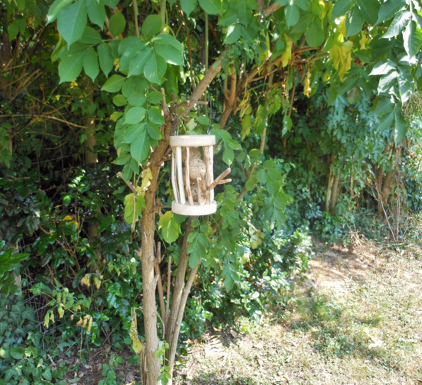 Meisenknödelhalter für Knödel ohne Netz Vogelkäfig Vogelfutter - BalkanwoodDesign Handmade