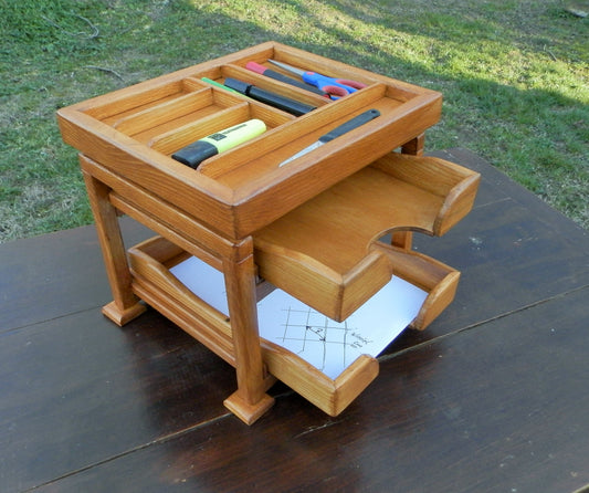 Schreibtisch-Organizer  Ihr Ordnungshelfer für Schreibtisch und Büro - BalkanwoodDesign Handmade