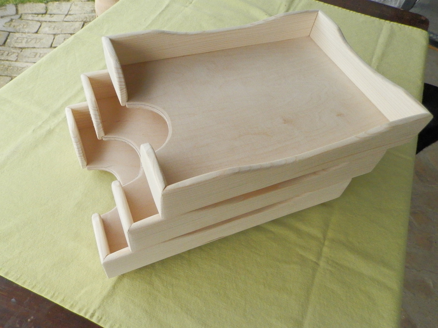 Schreibtischablagen Briefkorb Briefablage Handarbeit aus altem Nadelholz upcycling - BalkanwoodDesign Handmade