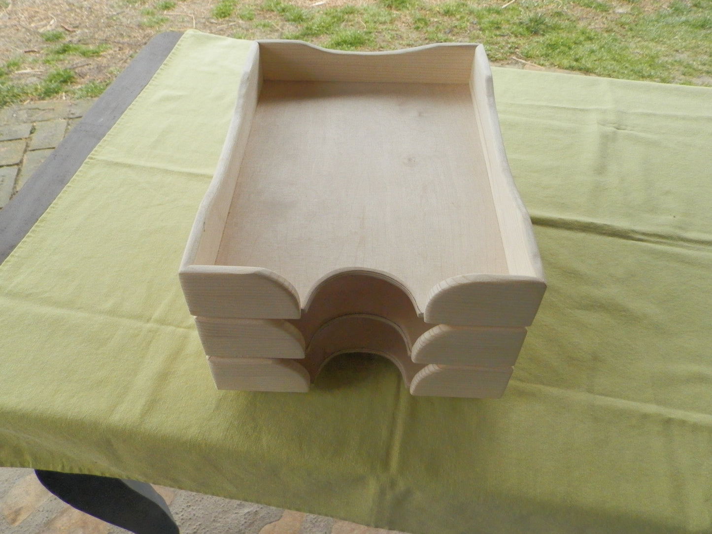 Schreibtischablagen Briefkorb Briefablage Handarbeit aus altem Nadelholz upcycling - BalkanwoodDesign Handmade