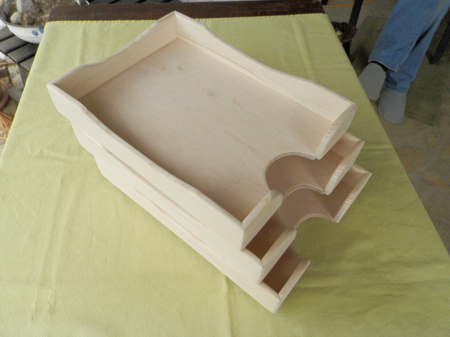 Schreibtischablagen Briefkorb Briefablage Handarbeit aus altem Nadelholz upcycling - BalkanwoodDesign Handmade