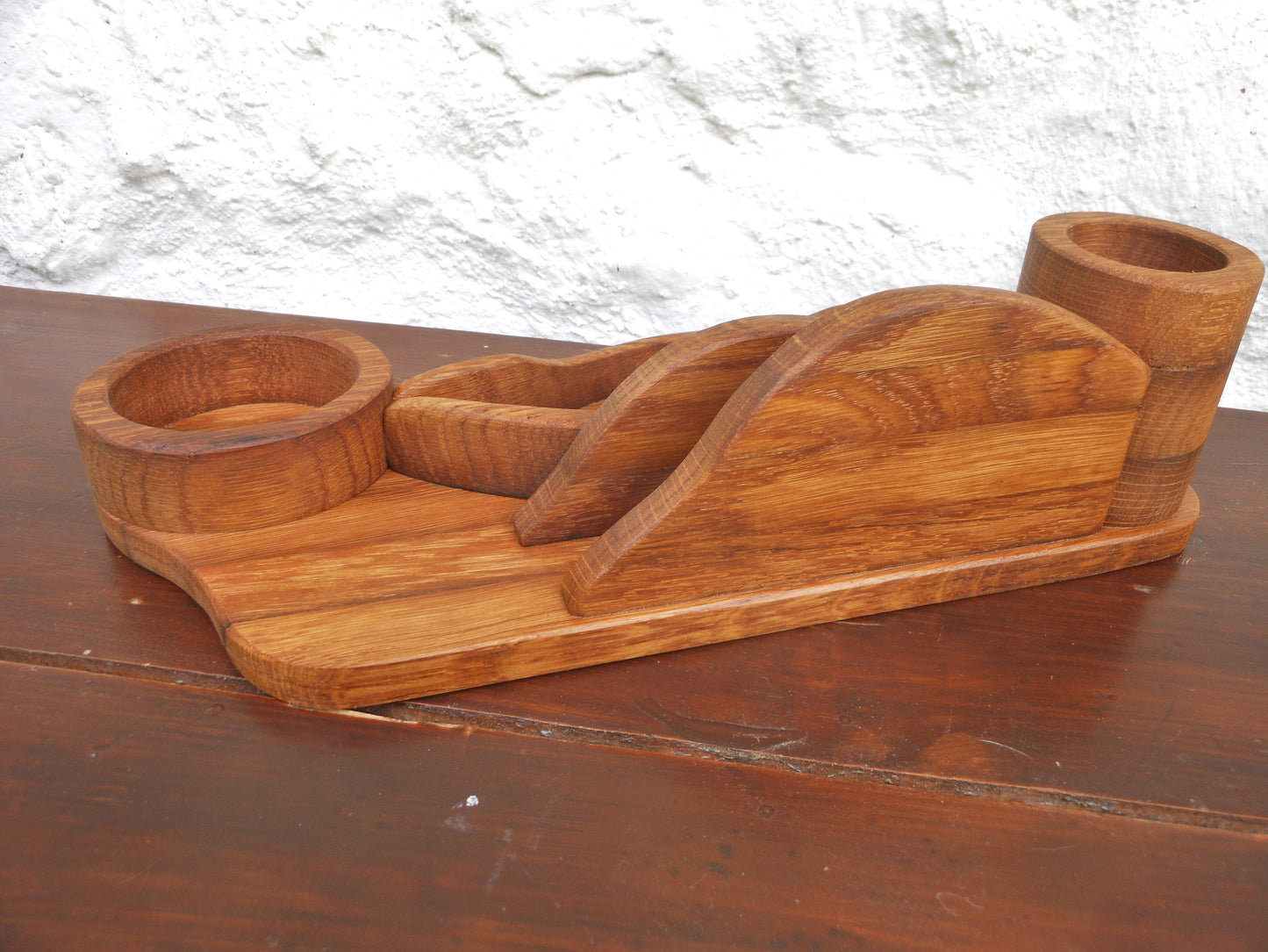 Schreibtisch-Organizer Vintage-Look aus uraltem Holz Organizer für´s anspruchsvolle Büro - BalkanwoodDesign Handmade