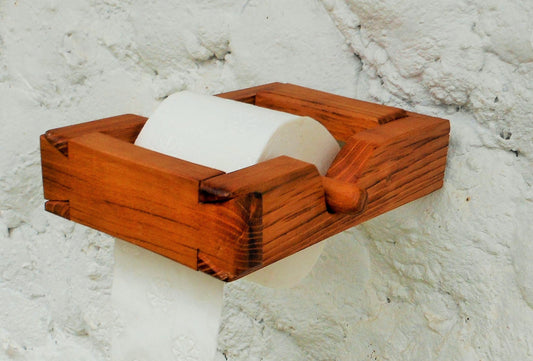 Toilettenpapier WC Paierabroller Toiletterpapierspender Handarbeit  Dispenser for toilet paper handmade - BalkanwoodDesign Handmade