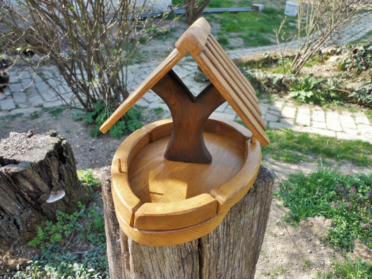 Vogelfutterhaus klein Vogelhäuschen Vogelhaus Handarbeit  Altes Nadelholz upcycling - BalkanwoodDesign Handmade