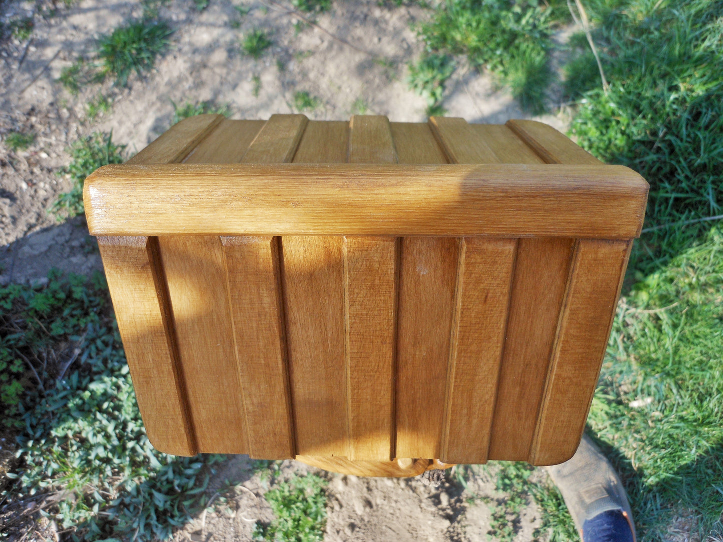 Vogelfutterhaus klein Vogelhäuschen Vogelhaus Handarbeit Altes Nadelholz upcycling - BalkanwoodDesign Handmade