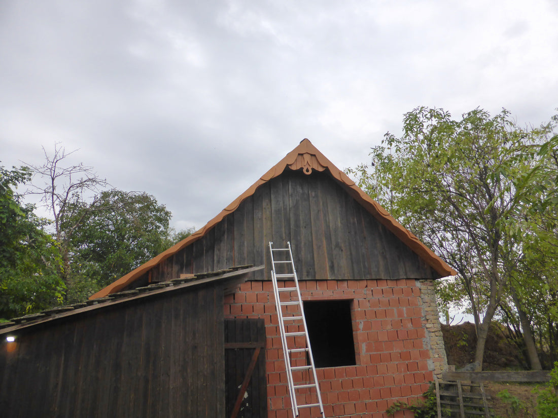 Der Giebel ist fertig