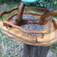 Vogelhaus Naturform mit grünem Dach
