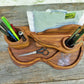 Schreibtisch-Organizer Vintage-Look aus uraltem Eichenholz - BalkanwoodDesign Handmade