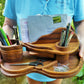 Schreibtisch-Organizer Vintage-Look aus uraltem Eichenholz - BalkanwoodDesign Handmade