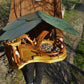 Vogelfutterhaus mit grünem Dach und Meisenknödelhalter - BalkanwoodDesign Handmade